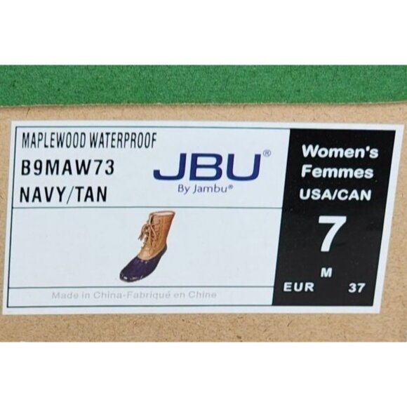 Fall 2022 Navy/Tan Maplewood Waterproof JBU By Jambu Women’s Boots 7M EUR 37 - Picture 14 of 14